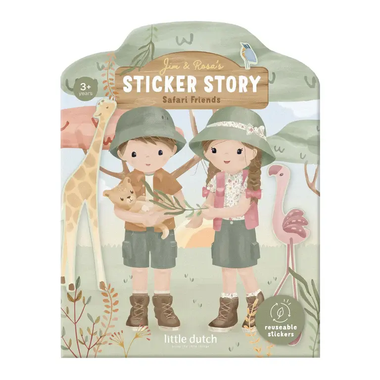 Little Dutch Herbruikbaar stickerboek - Jim en Rosa