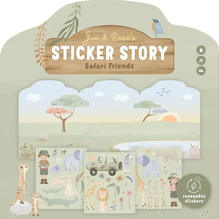 Little Dutch Herbruikbaar stickerboek - Jim en Rosa