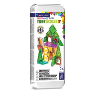 Magna-Tiles MAGNA-TILES® microMAGS Treehouse 24-Piece Travel Set