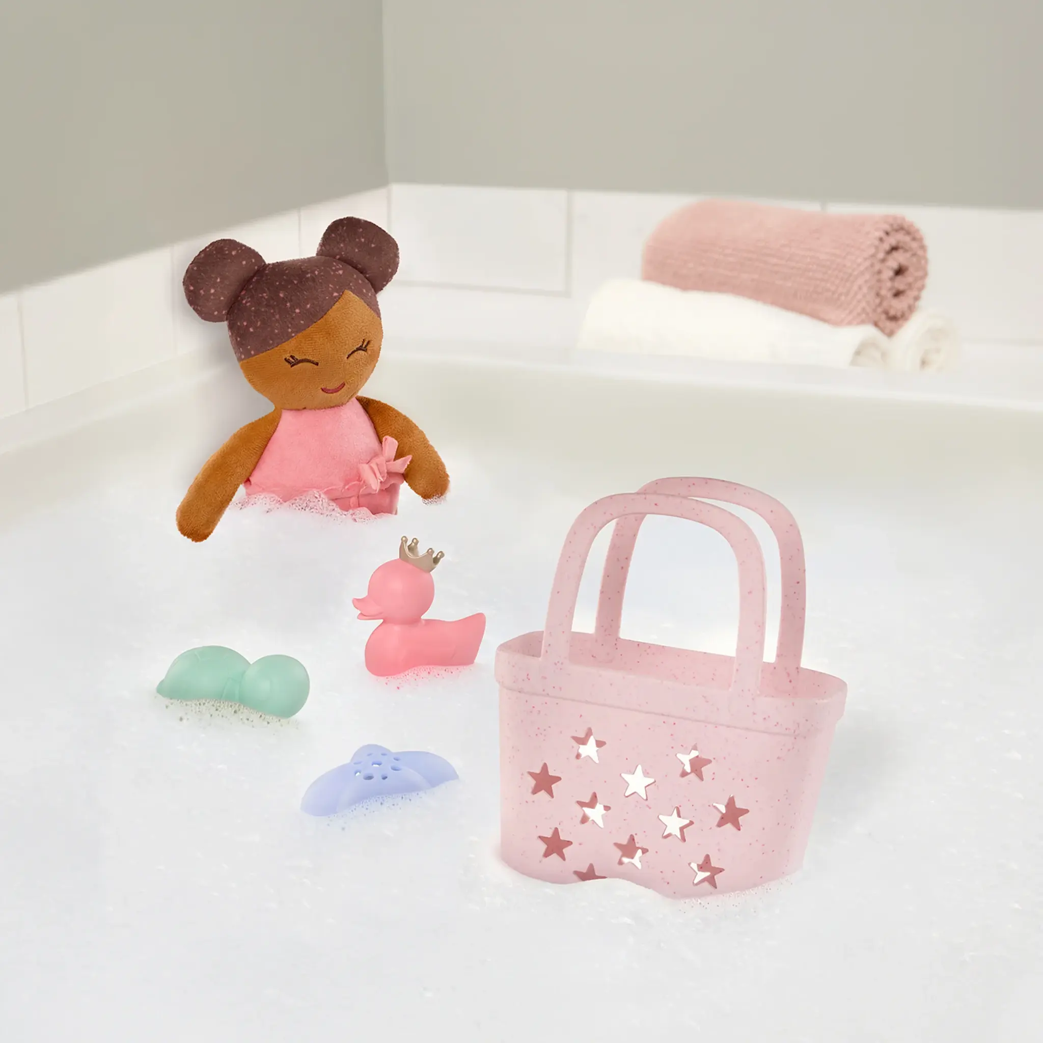 LullaBaby LullaBaby - Bath Doll in a Basket Playset