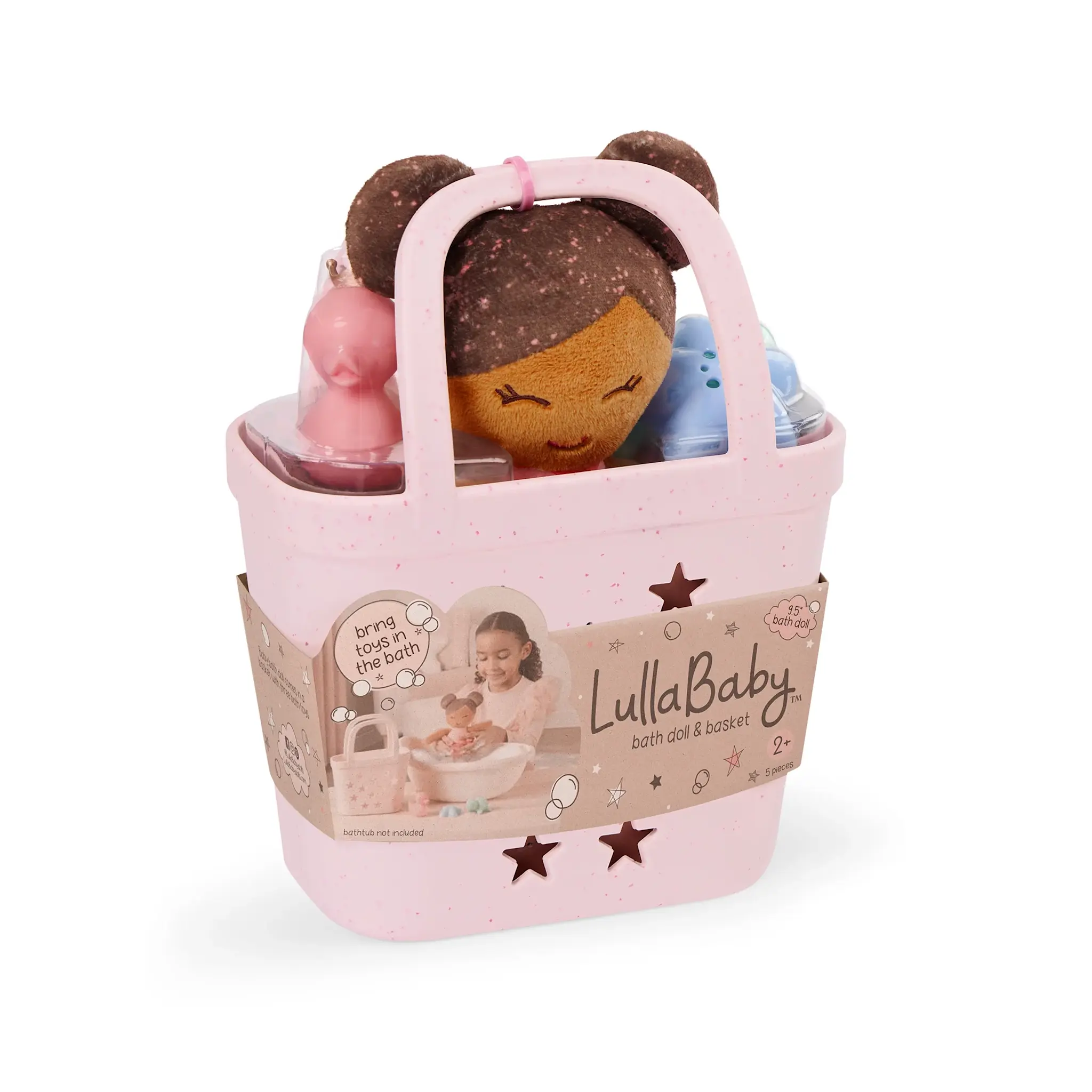 LullaBaby LullaBaby - Bath Doll in a Basket Playset