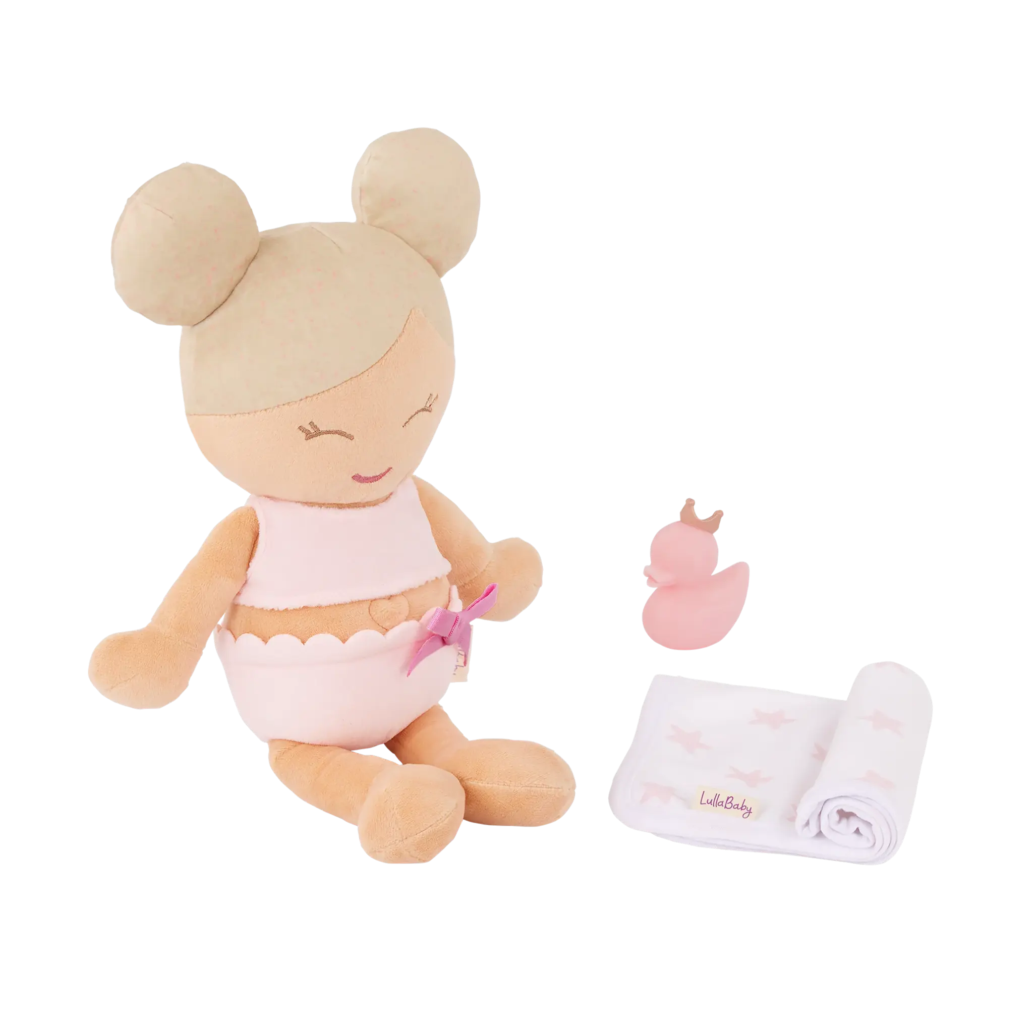 LullaBaby LullaBaby - Plush Girl (Blank) Bath Doll & Accessory