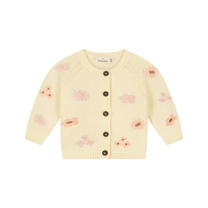 A Tiny Story baby cardigan Ivory TIN26429337