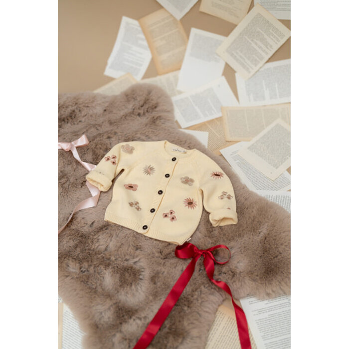 A Tiny Story baby cardigan Ivory TIN26429337