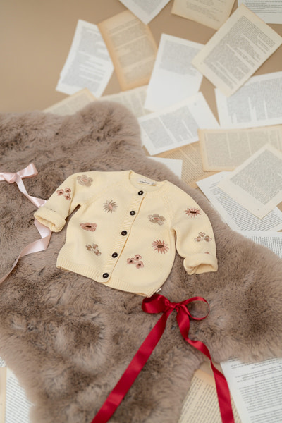 A Tiny Story baby cardigan Ivory TIN26429337