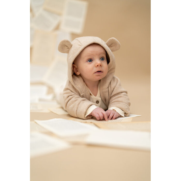 A Tiny Story baby jacket Beige melange