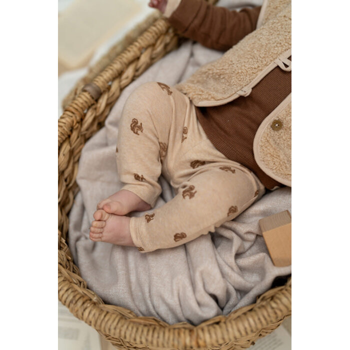 A Tiny Story baby pants Beige melange TIN26429230