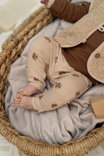A Tiny Story baby pants Beige melange TIN26429230
