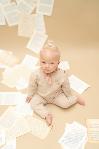 A Tiny Story baby pullover Beige melange