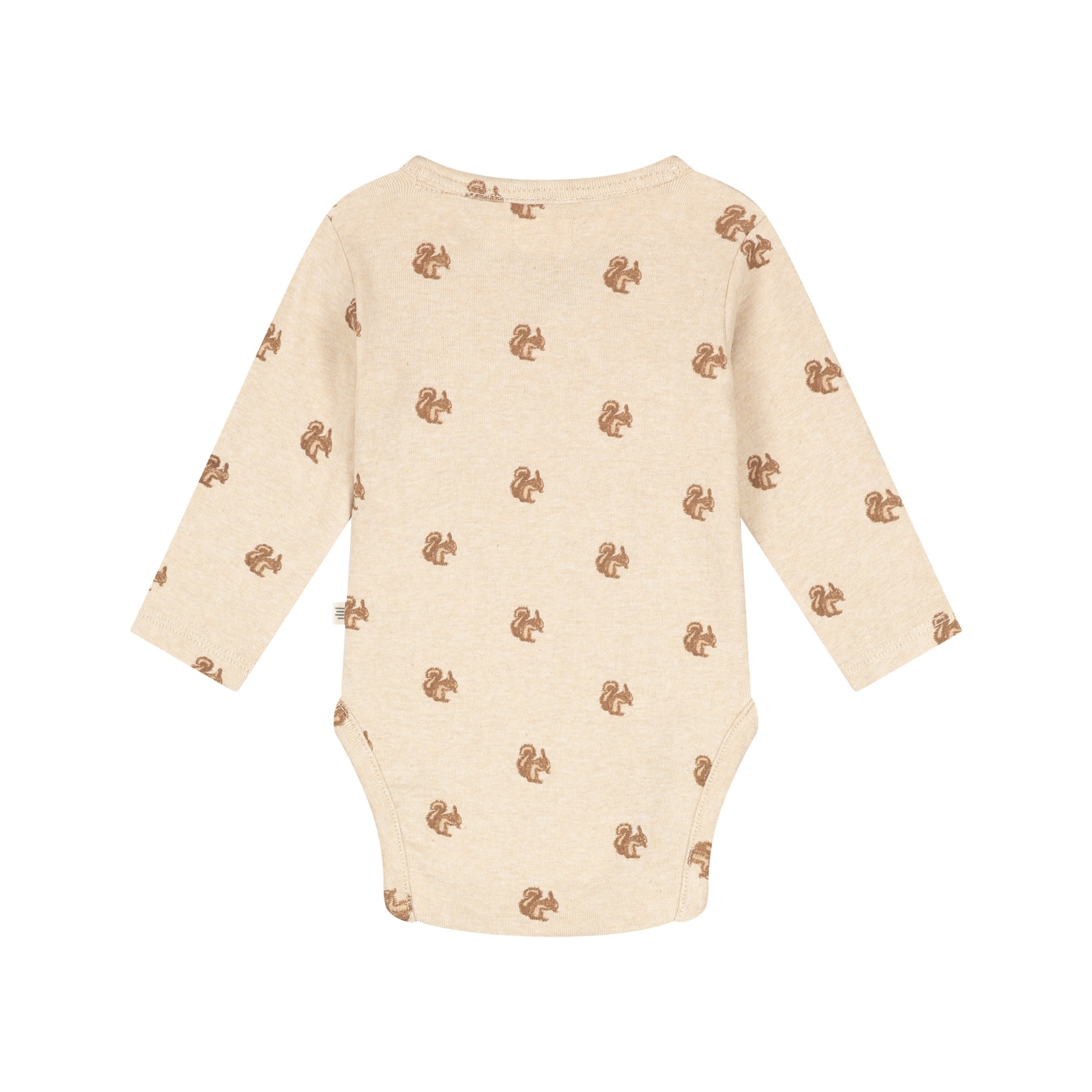 A Tiny Story baby romper long sleeve Beige melange