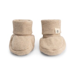 A Tiny Story baby slippers Beige melange