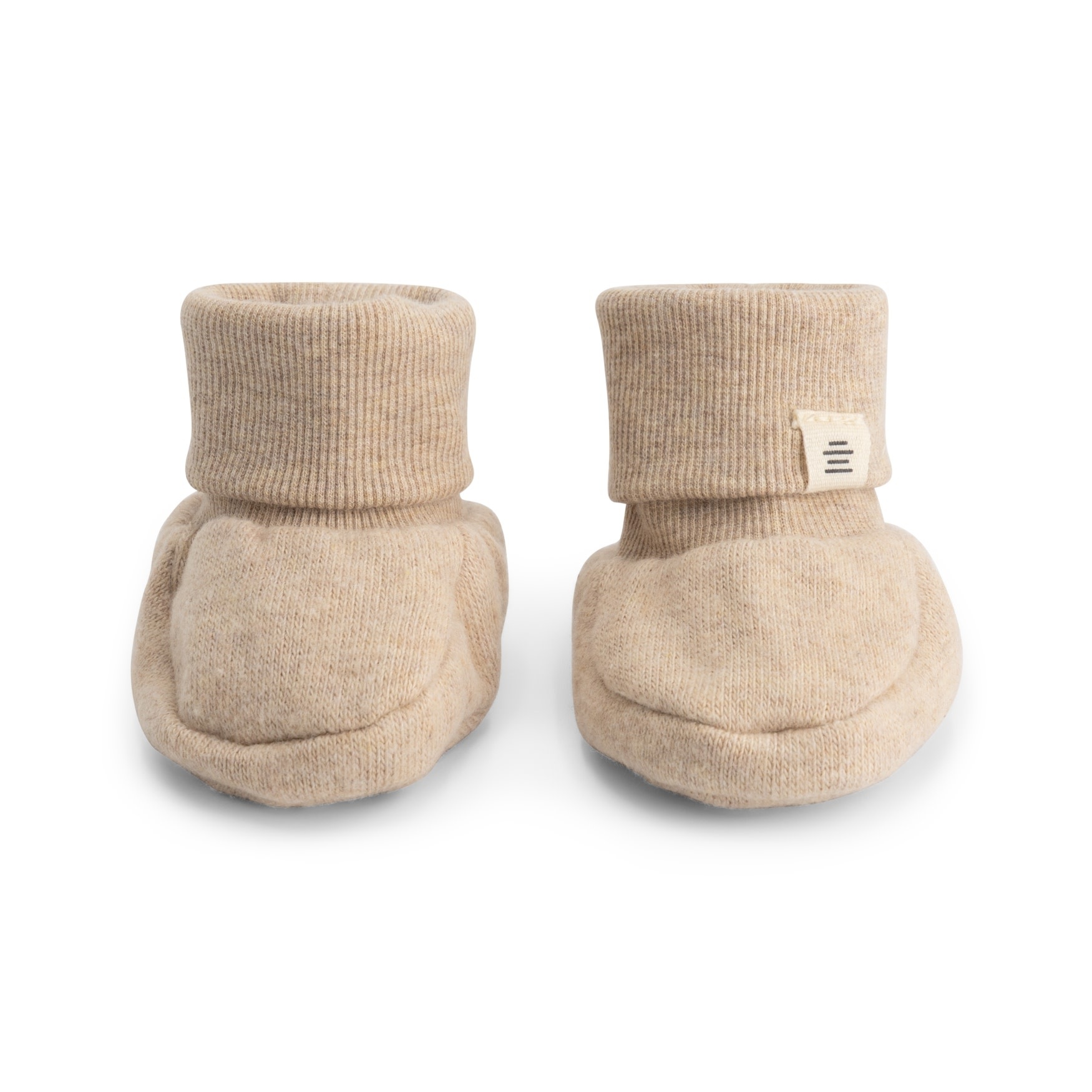 A Tiny Story baby slippers Beige melange