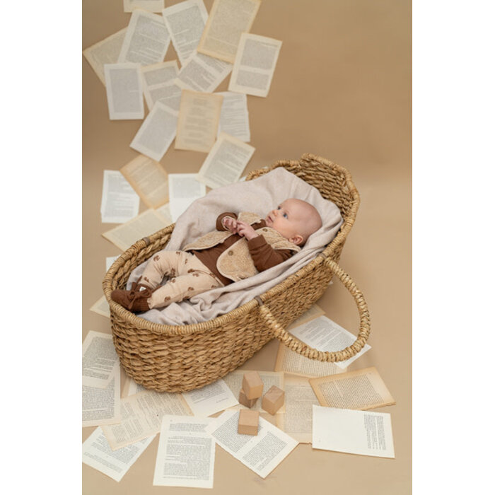 A Tiny Story baby slippers Coffee