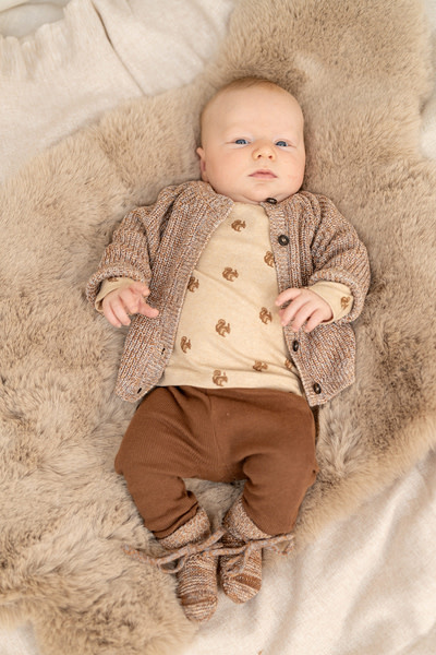 A Tiny Story baby slippers Ivory