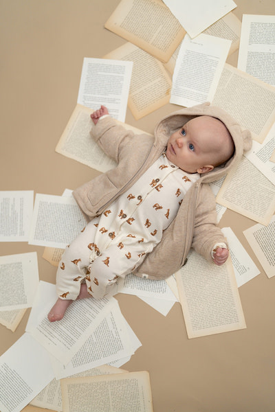 A Tiny Story baby suit Ivory