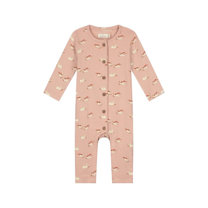 A Tiny Story baby suit Old pink