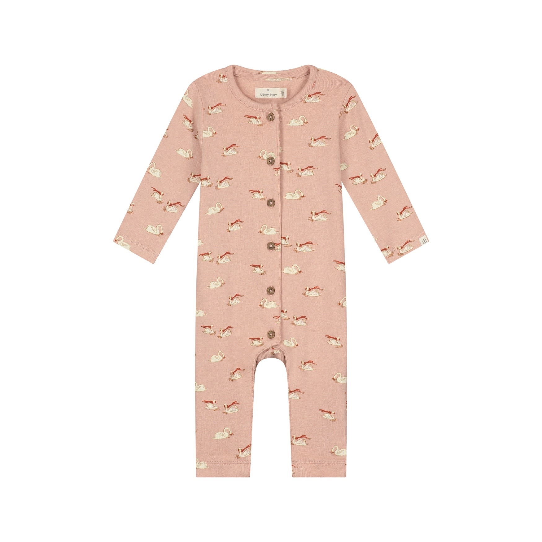 A Tiny Story baby suit Old pink