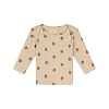 baby t-shirt long sleeve Beige melange