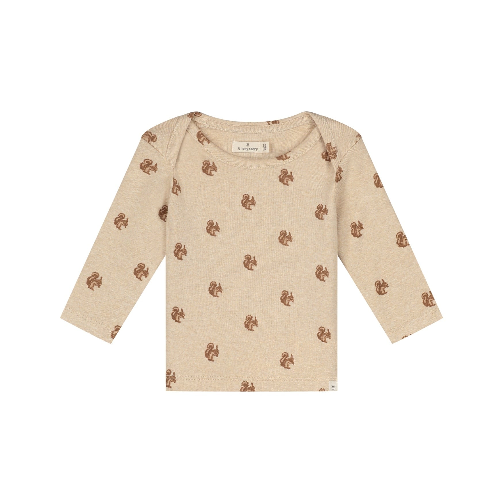 A Tiny Story baby t-shirt long sleeve Beige melange