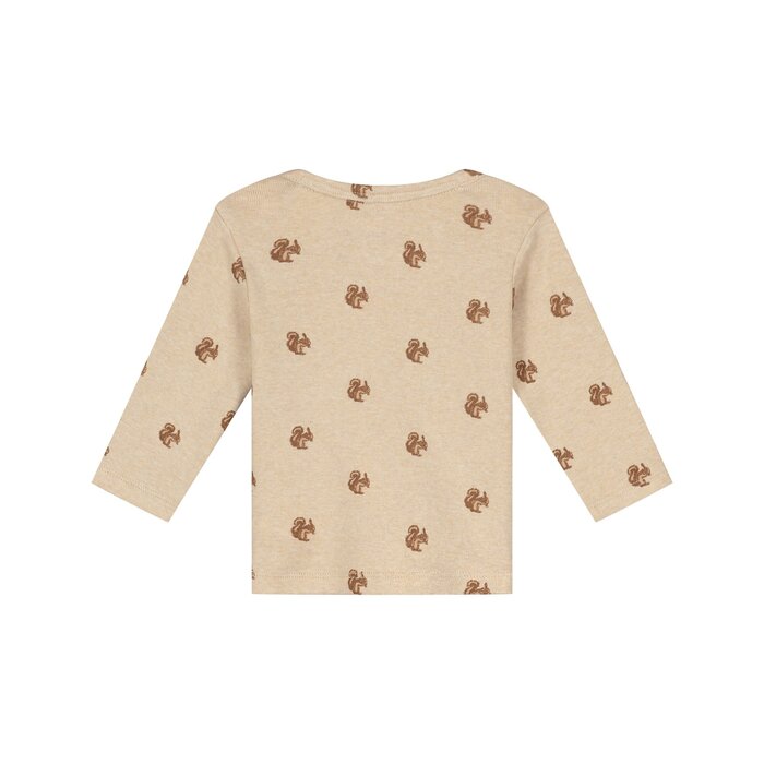 A Tiny Story baby t-shirt long sleeve Beige melange