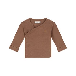 A Tiny Story baby t-shirt long sleeve Coffee