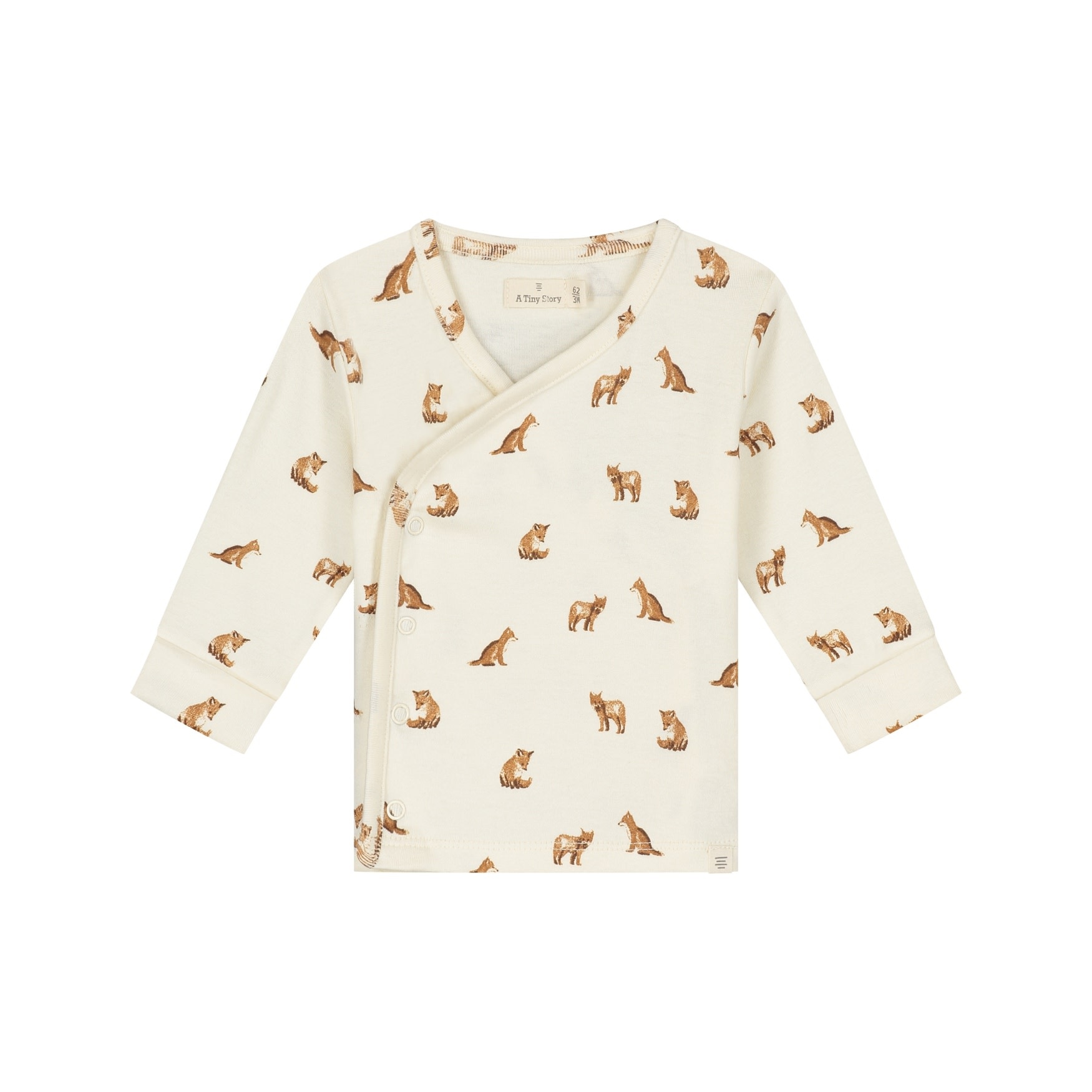A Tiny Story baby t-shirt long sleeve Ivory