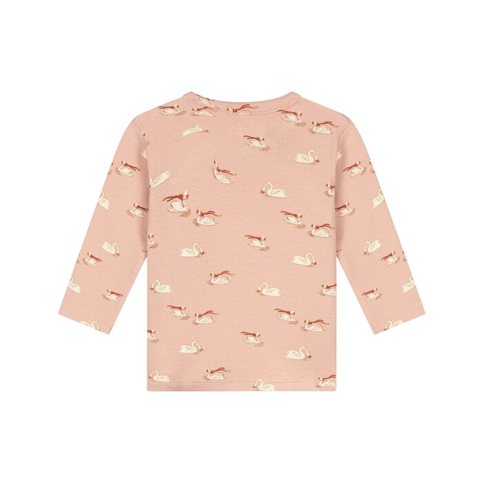 A Tiny Story baby t-shirt long sleeve Old pink