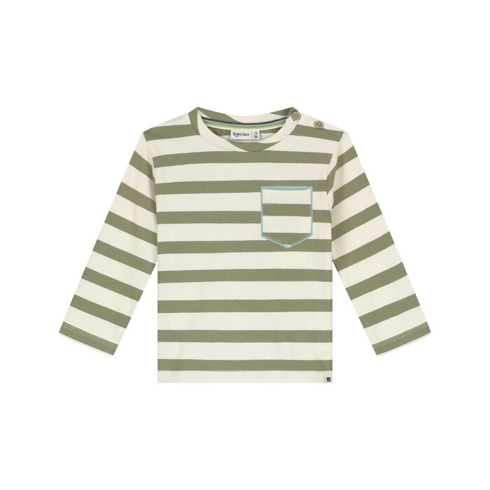 Babyface baby boys t-shirt long sleeve Army