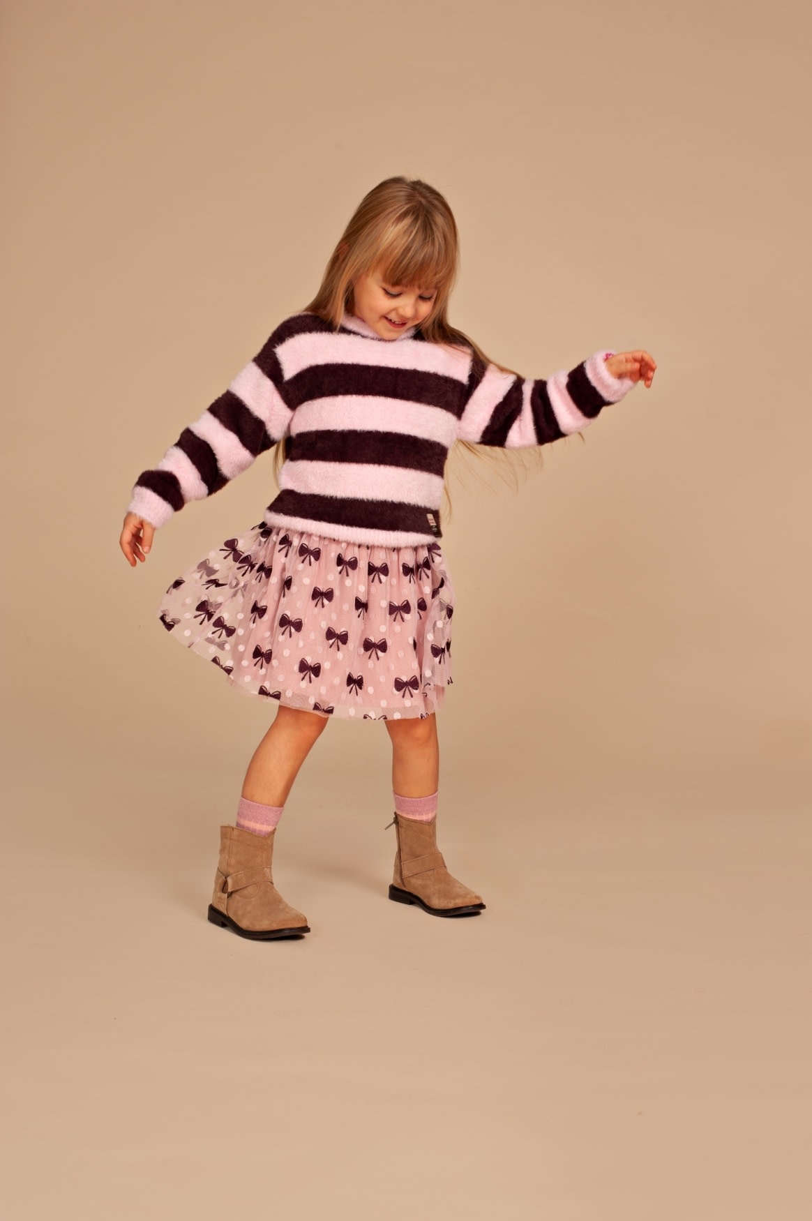Stains & Stories girls skirt Pink