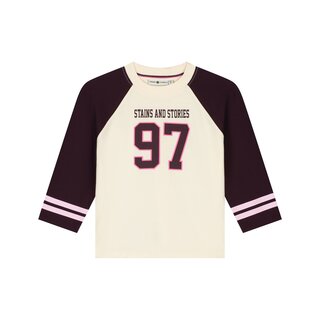 Stains & Stories girls t-shirt long sleeve Wine Red SSA26408654