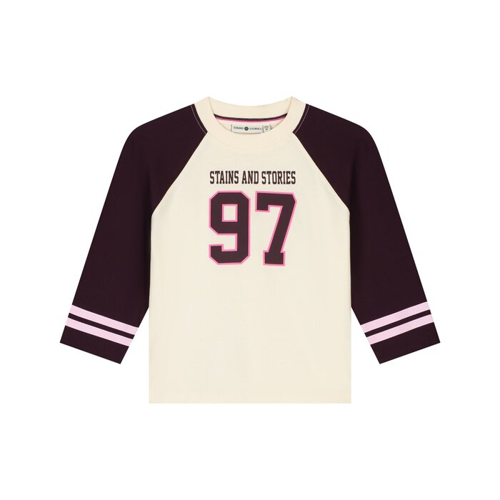 Stains & Stories girls t-shirt long sleeve Wine Red SSA26408654