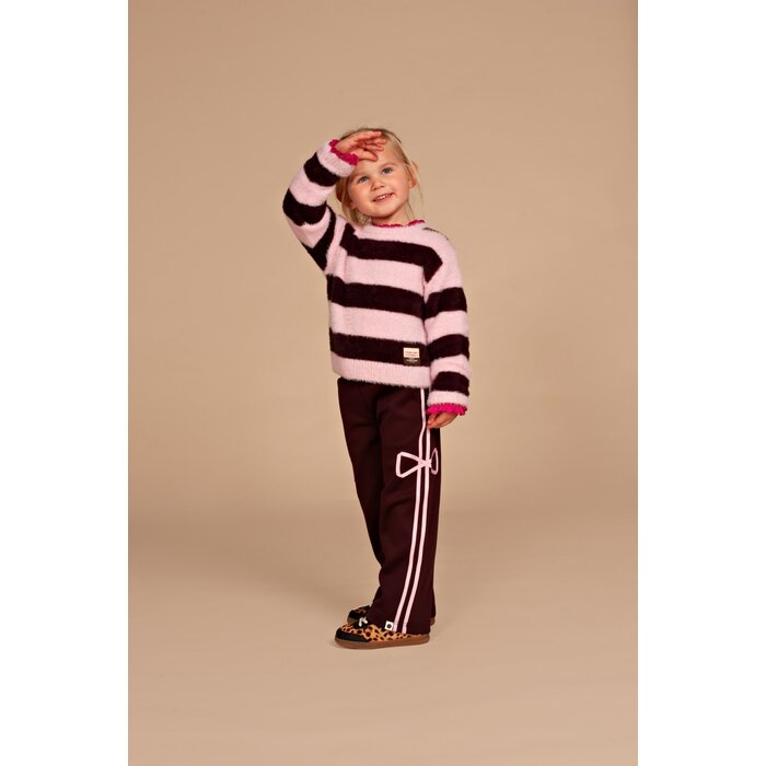 Stains & Stories girls track pant Wine Red