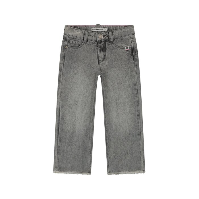 Stains & Stories girls wide leg pants Mid Grey Denim