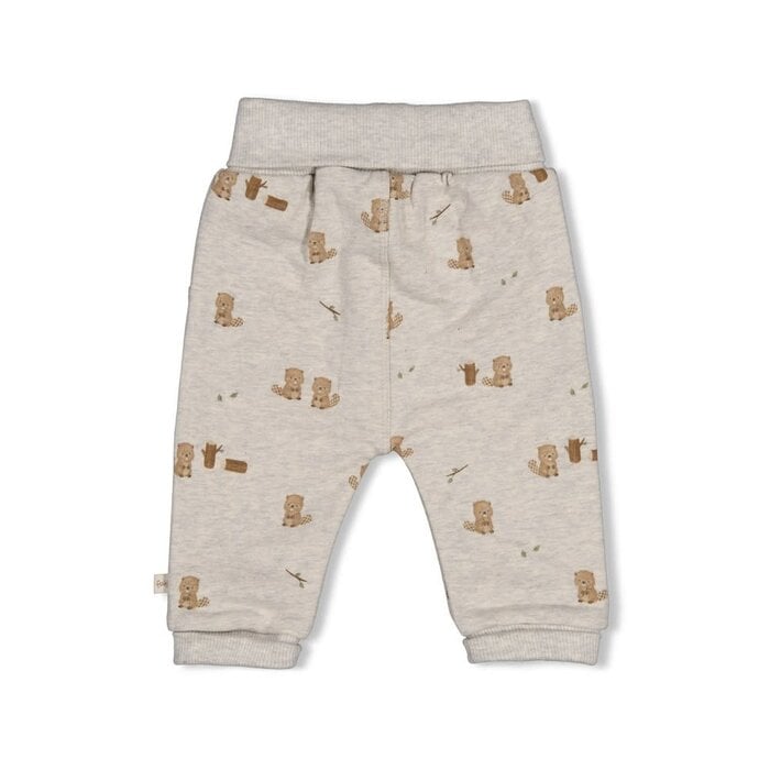 Feetje Broek AOP Grijs melange - Tiny Timber Tales