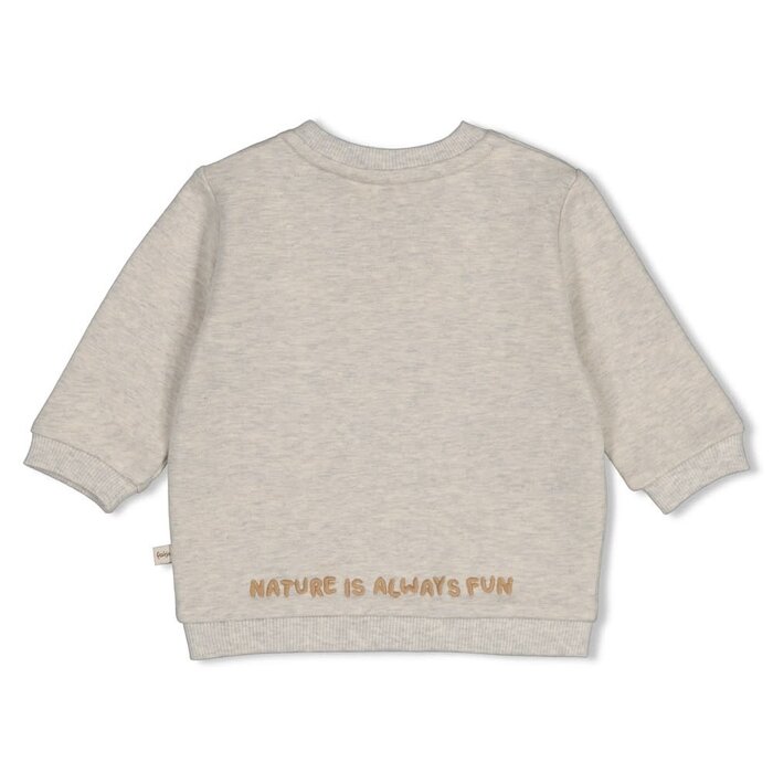 Feetje Sweater Grijs melange - Tiny Timber Tales