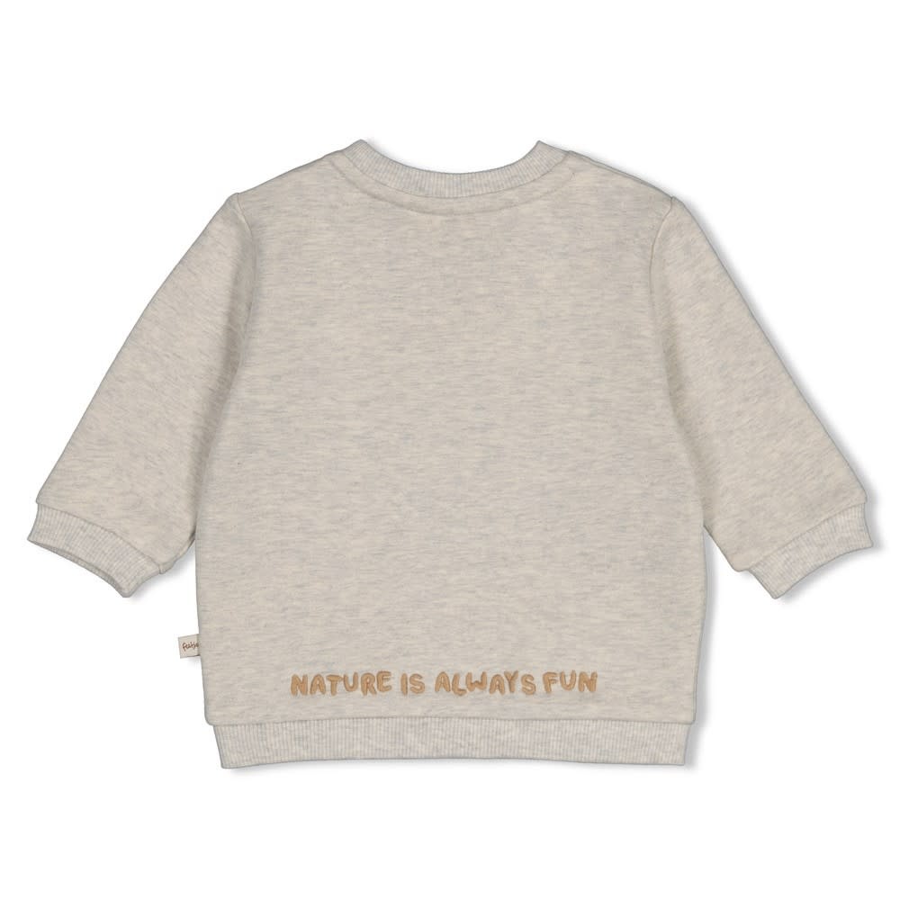 Feetje Sweater Grijs melange - Tiny Timber Tales