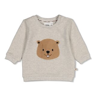 Feetje Sweater Grijs melange - Tiny Timber Tales