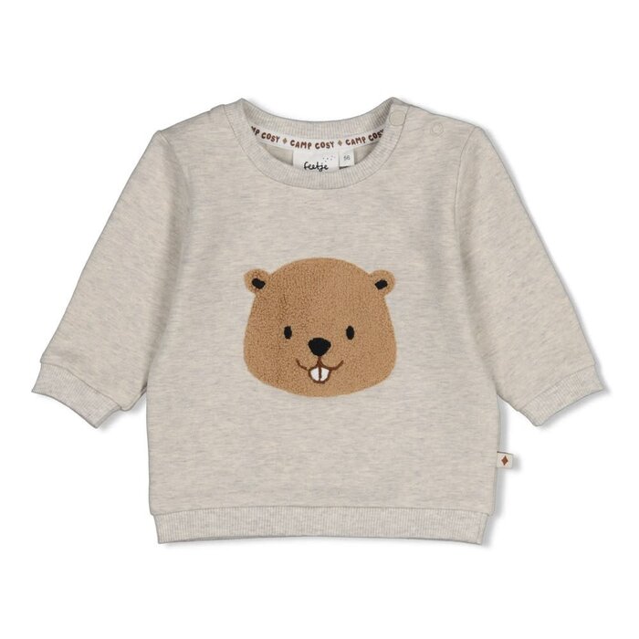 Feetje Sweater Grijs melange - Tiny Timber Tales