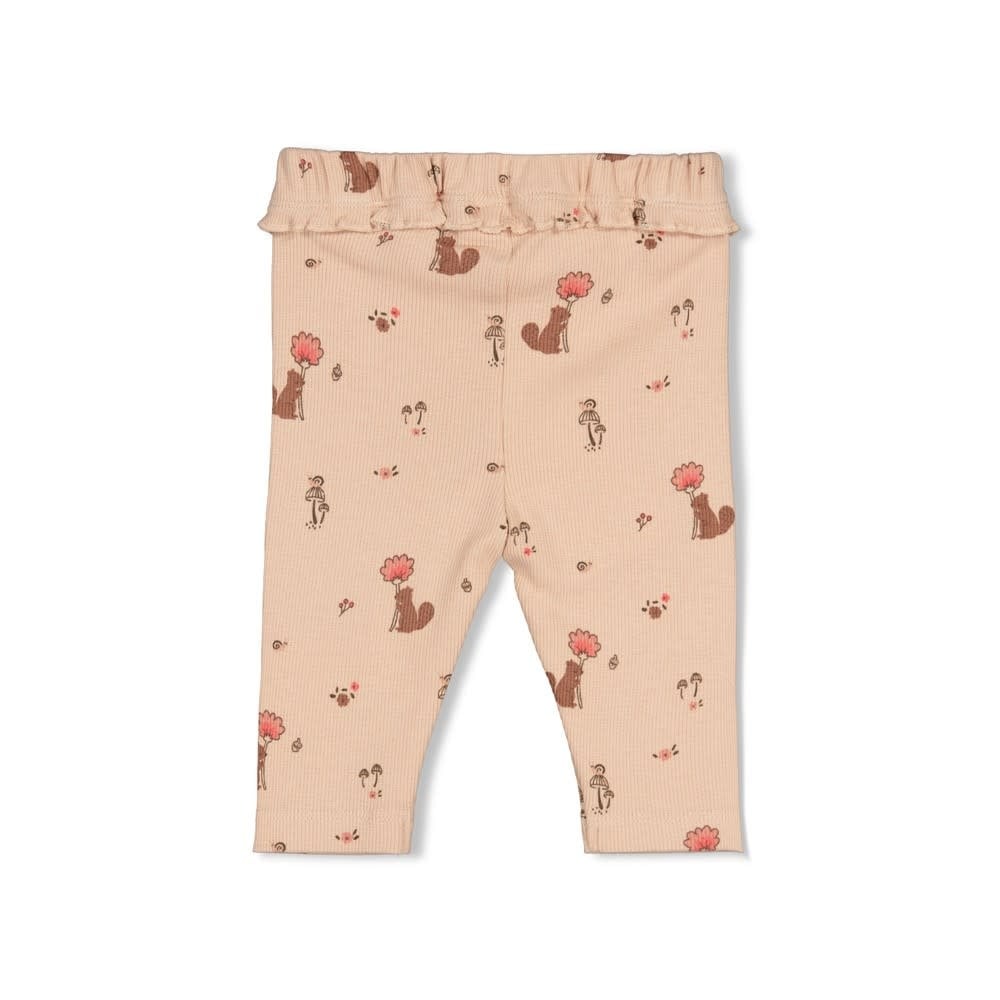Feetje Legging rib AOP Zand - Forest Garden