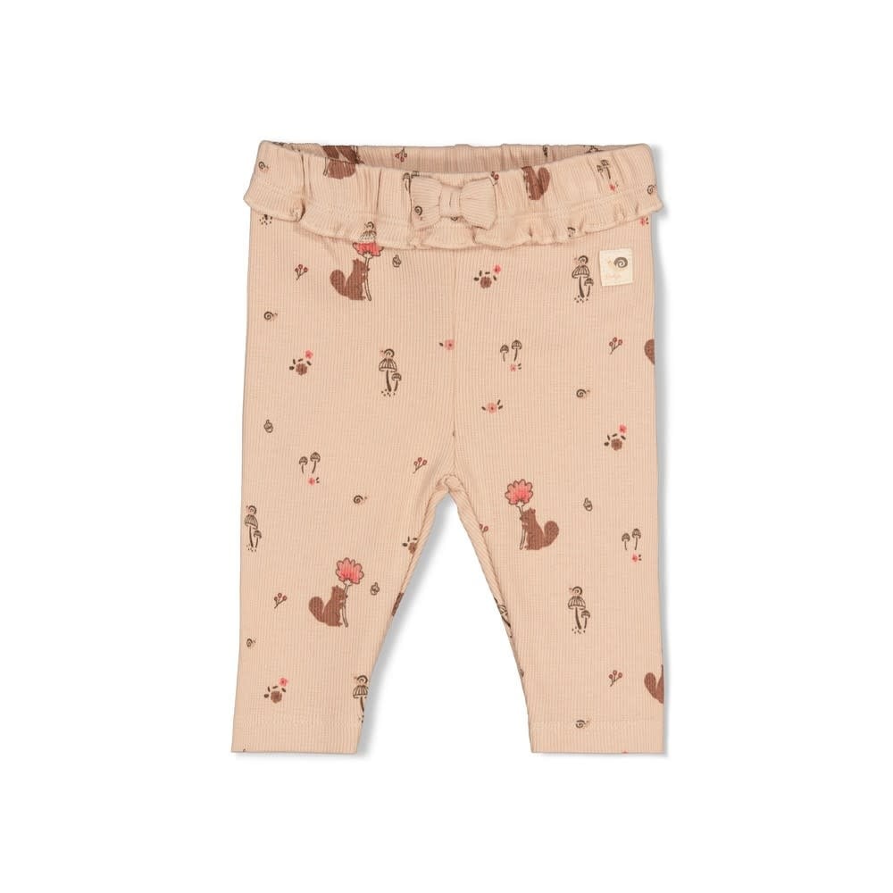 Feetje Legging rib AOP Zand - Forest Garden