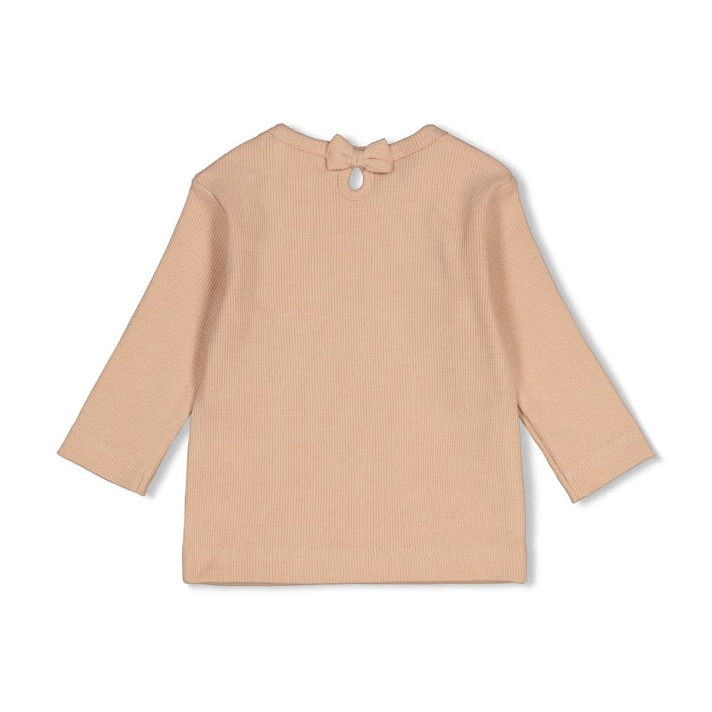 Feetje Longsleeve rib Zand - Forest Garden