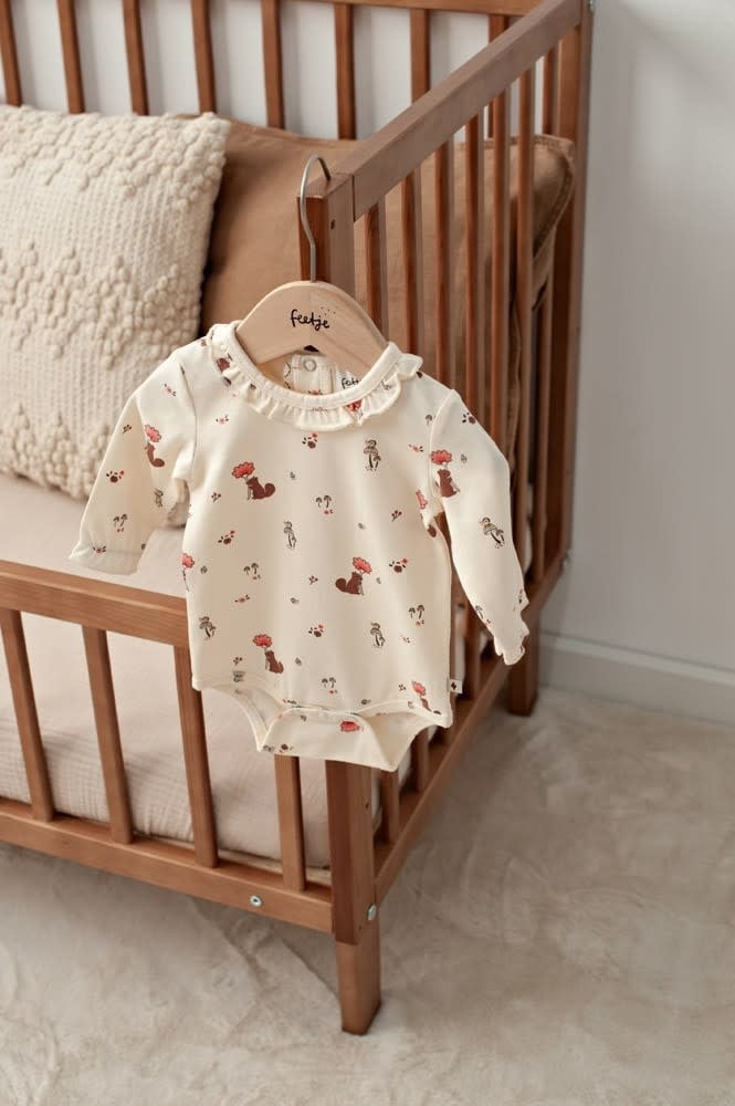 Feetje Romper AOP Offwhite - Forest Garden
