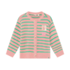 Knitwear Striped Cargdigan Lilas