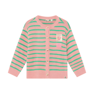 Daily7 Knitwear Striped Cargdigan Lilas
