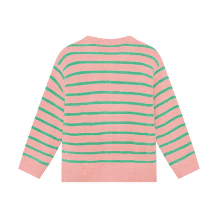 Daily7 Knitwear Striped Cargdigan Lilas