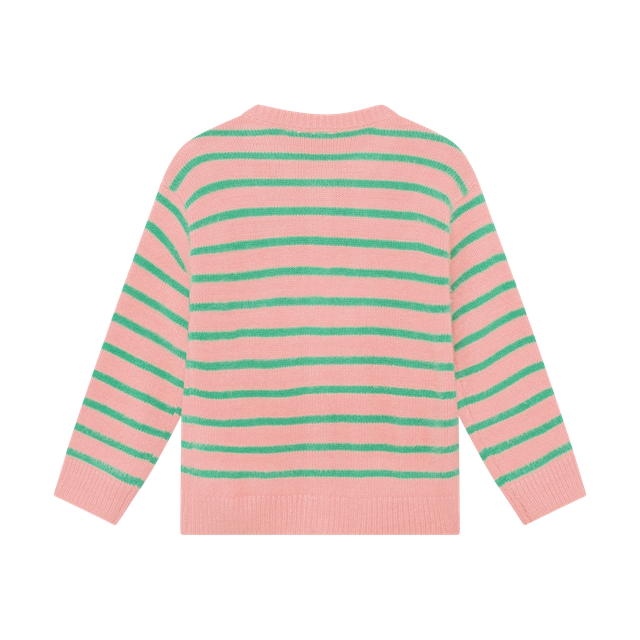 Daily7 Knitwear Striped Cargdigan Lilas