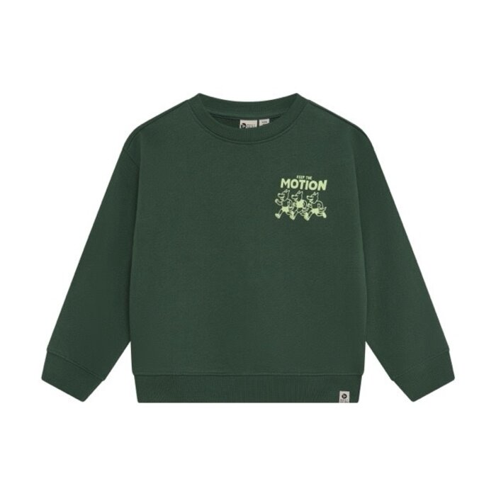 Daily7 Oversized Sweater Backprint Jungle Green