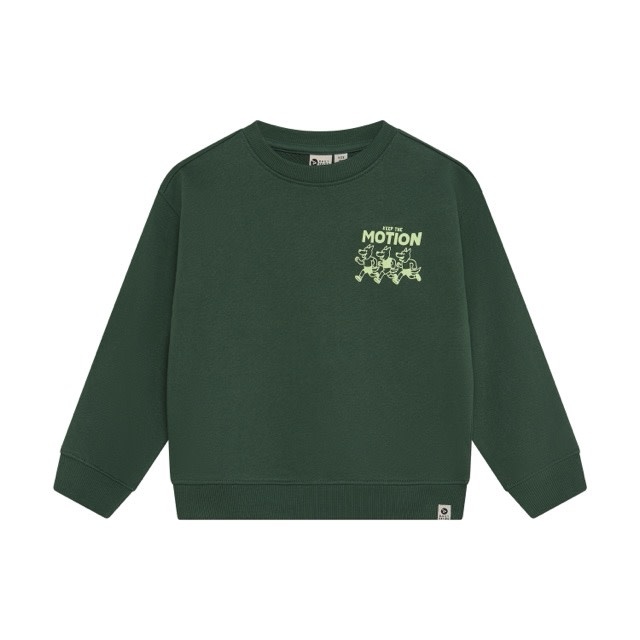 Daily7 Oversized Sweater Backprint Jungle Green