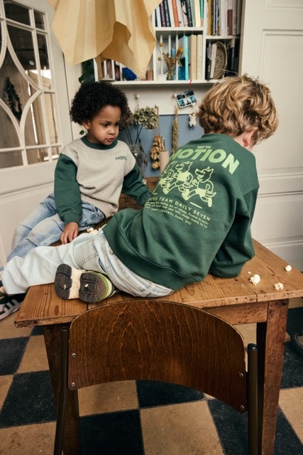 Daily7 Oversized Sweater Backprint Jungle Green