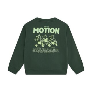 Daily7 Oversized Sweater Backprint Jungle Green